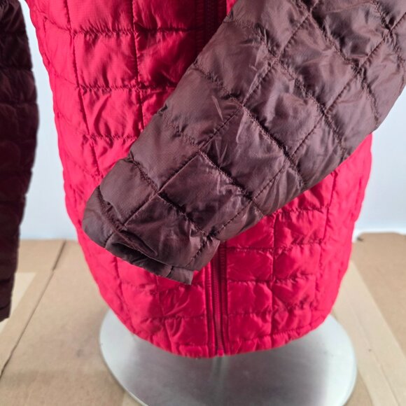 North Face Jacket Mens Medium Two Tone  ThermoBall Eco Hooded Insulated Puffer - Picture 6 of 16